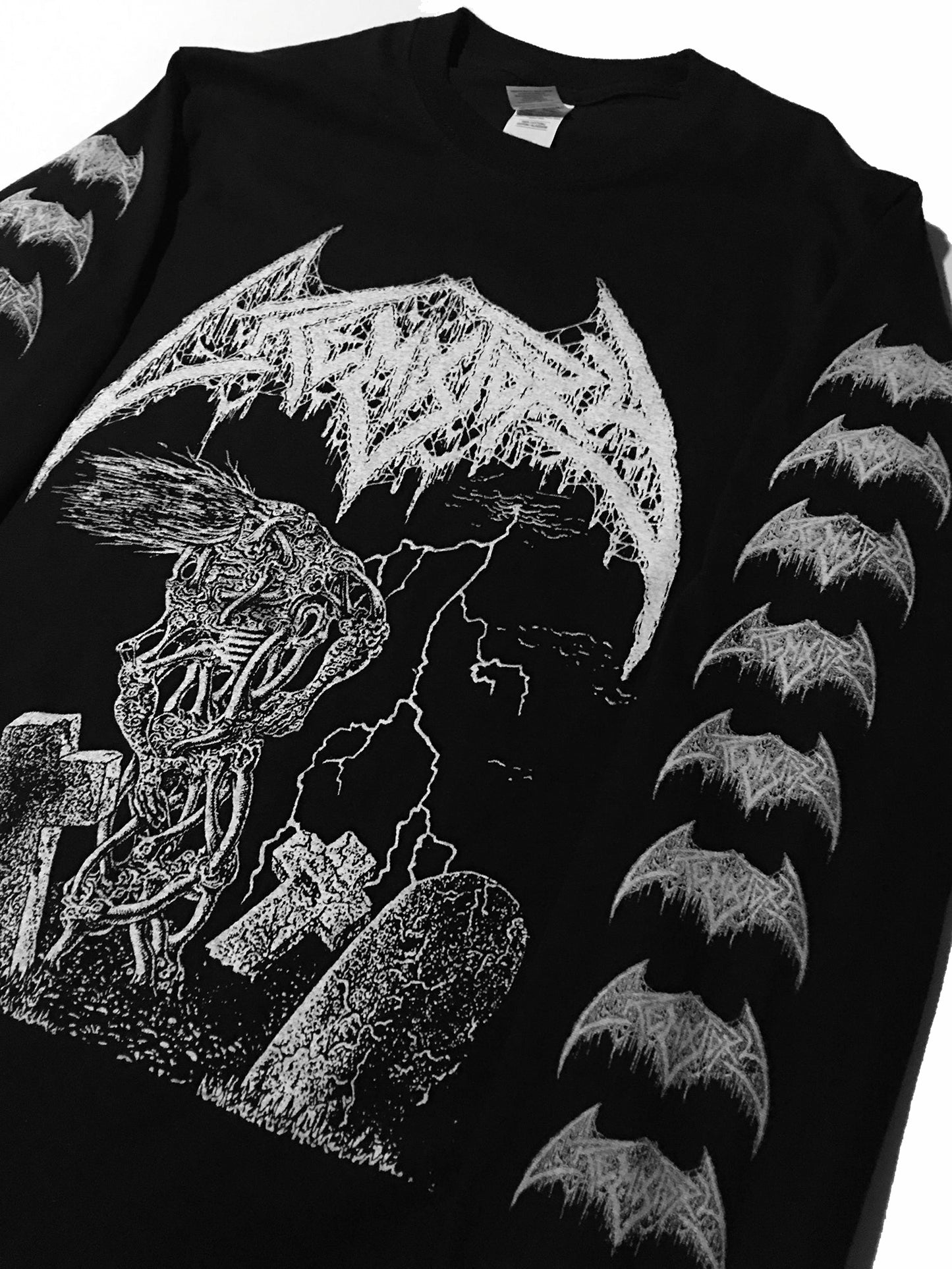 Crematory demo T sweden with sleeve prints of logos