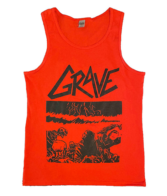 Grave " Sick Disgust Eternal "  Red Tank top