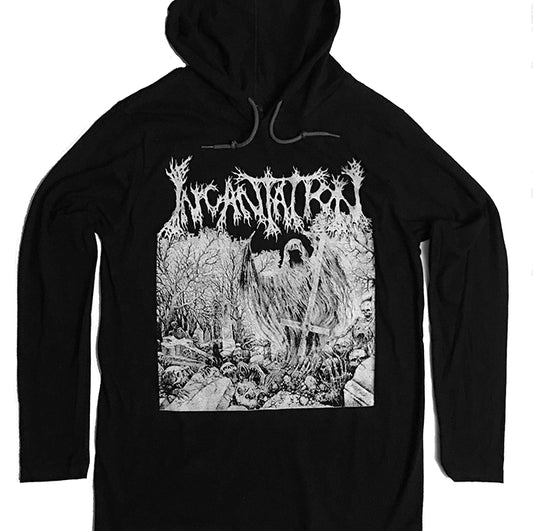 Incantation  " Rotting " Hooded hoodie T shirt