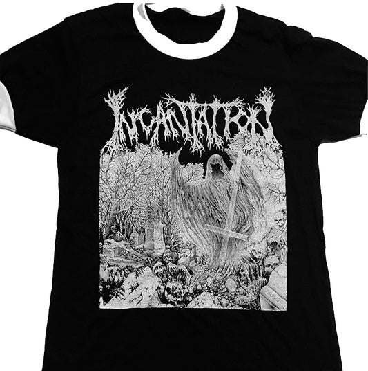 Incantation " Rotting " Black Ringer T shirt