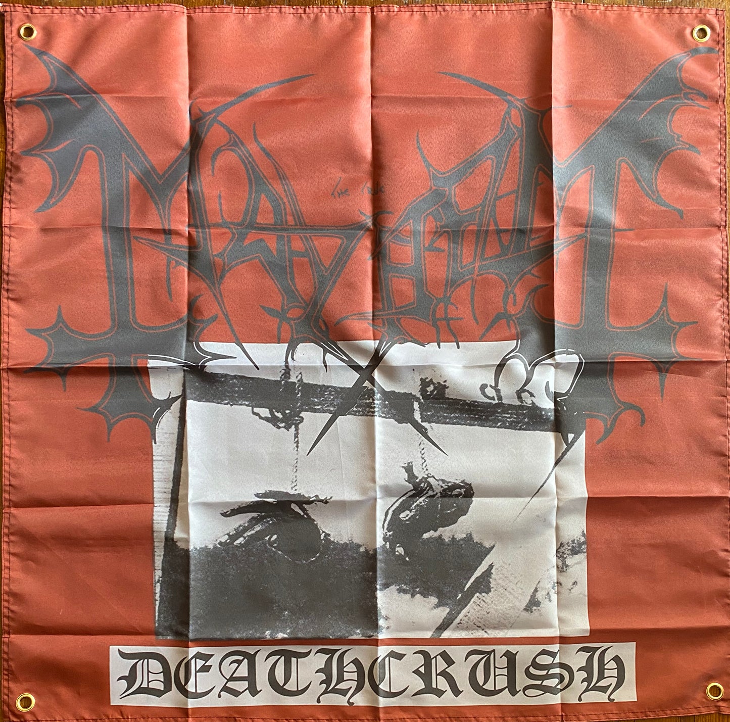 Mayhem " Deathcrush LP " Banner / Tapestry / Flag