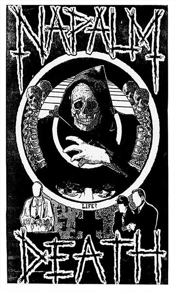Napalm Death " Life  " Flag / Banner / Tapestry  GRINDCORE grind death metal