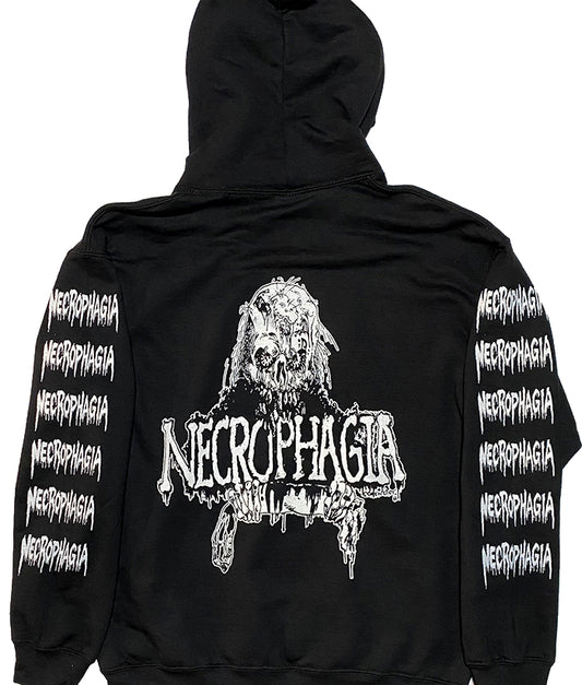 Necrophagia Hoodie with Sleeve Prints