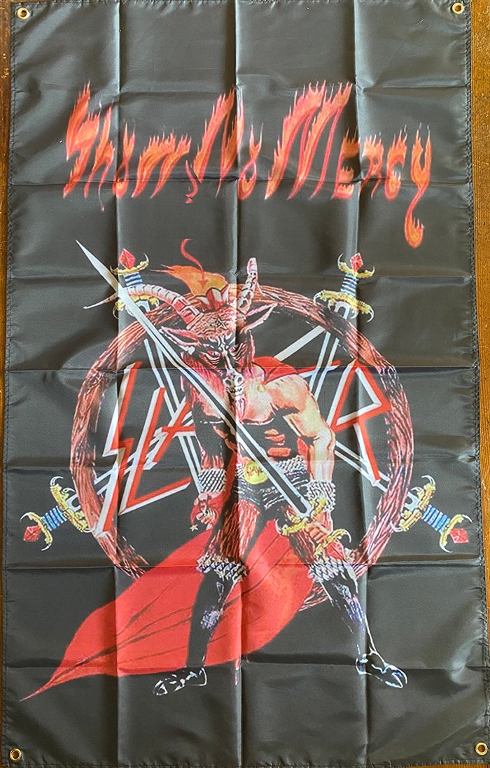 Slayer " Show No Mercy " Flag / Banner / Tapestry
